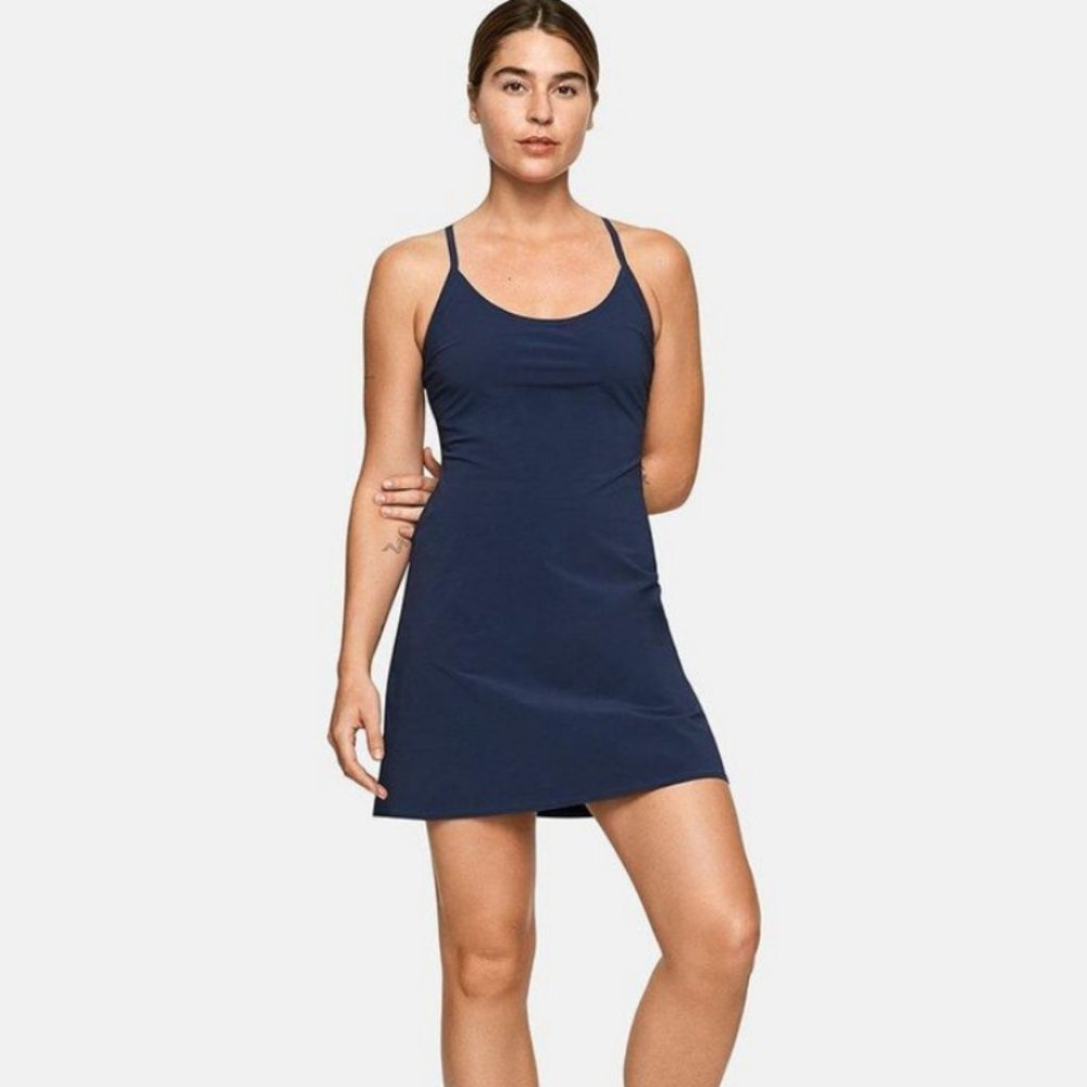 Navy Outdoor Voices Exercise Dress w/ Shorts